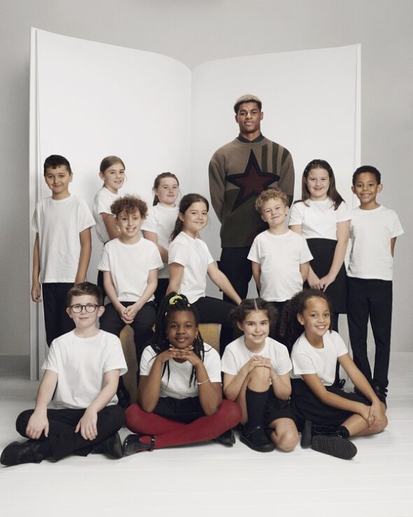 Burberry partners with Marcus Rashford MBE to help young people develop their literacy skills