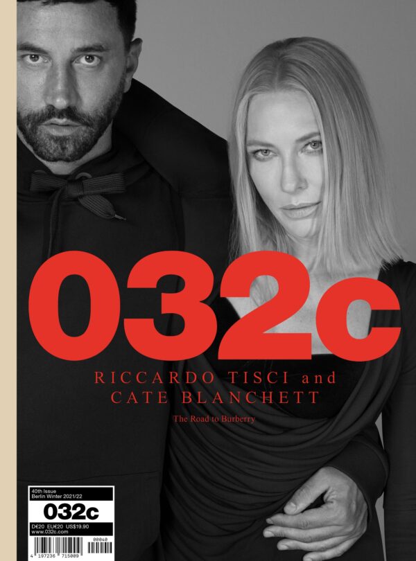 Riccardo Tisci e Cate Blanchett assieme sulla Cover di 032c Magazine