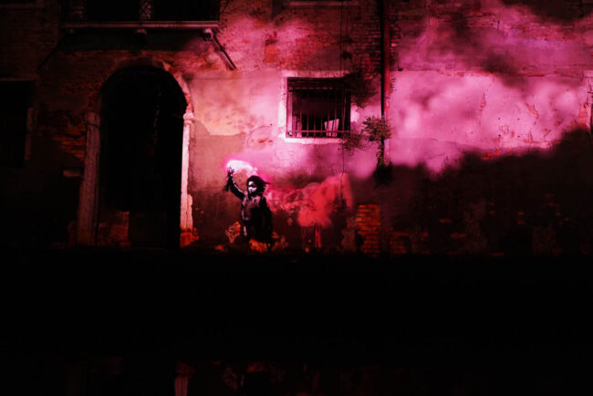 Ghost over Banksy a Venezia