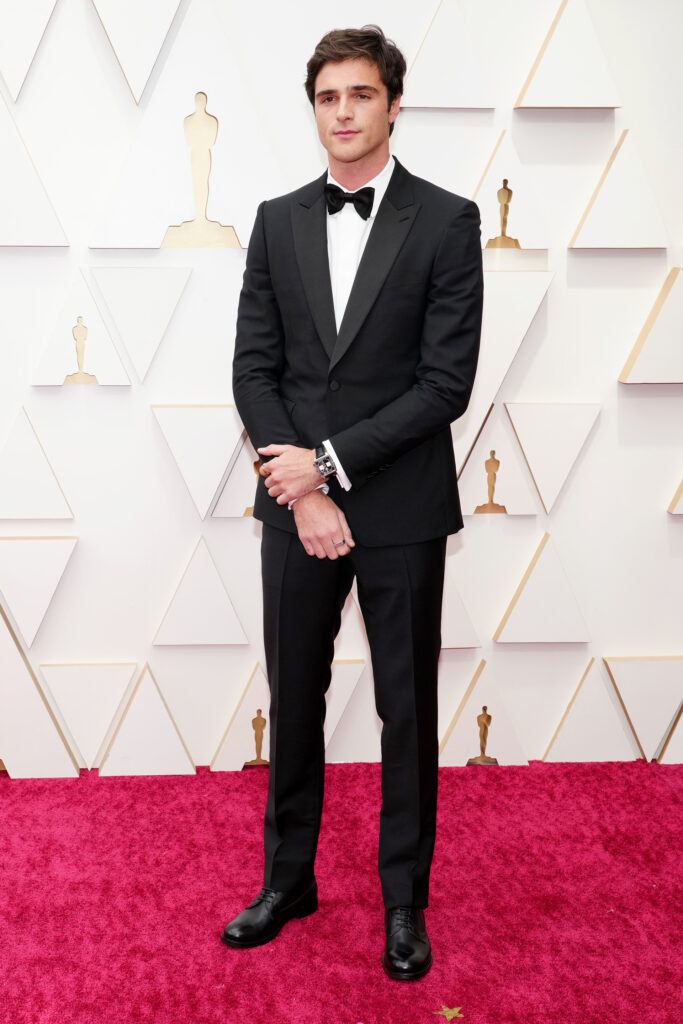 Jacob Elordi wearing Burberry at the 94th Academy Awards in Los Angeles