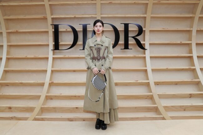 House ambassador Bae Suzy at the Dior Fall 2022 front-row 