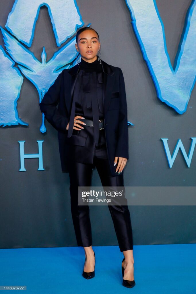 Bailey Bass attends the photocall for "Avatar: The Way of Water" at Corinthia Hotel London on December 04, 2022 in London, England