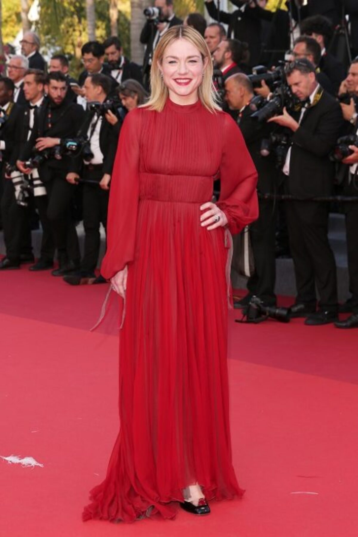 Vestito Velluto Abito Lungo Borgogna Festival Abiti Lunghi Red