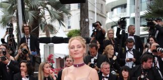 Uma Thurman Wore Dior Haute Couture To The Cannes Film Festival Opening Ceremony