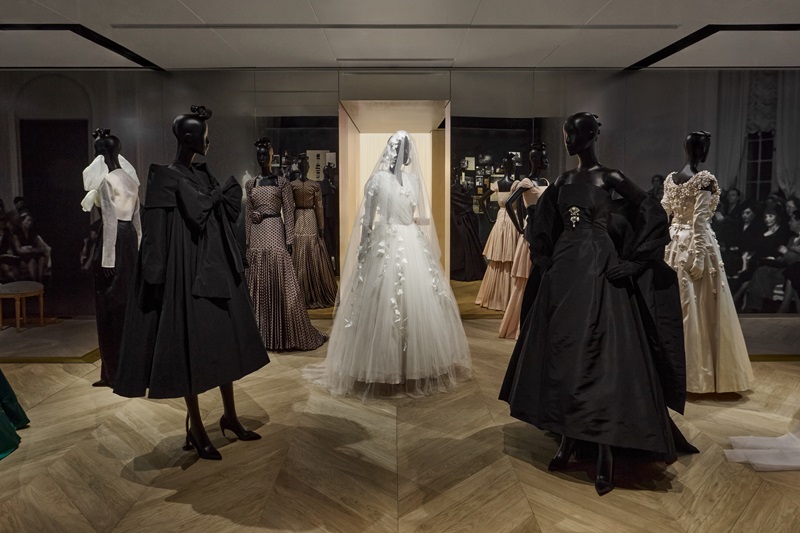 The Galerie Dior exhibits exclusive costumes from the Apple Original Series The New Look 