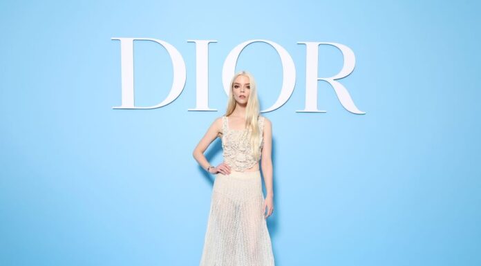Dior ambassador Anya Taylor Joy appeared at #DiorSS25 show in Paris wearing a Dior Cruise 2025 beaded dress by Maria Grazia Chiuri. Dior ambassador Anya Taylor Joy appeared at #DiorSS25 show in Paris wearing a #DiorCruise 2025 beaded dress by Maria Grazia Chiuri.