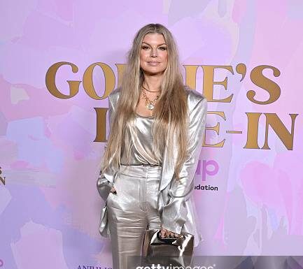 FERGIE wearing GENNY The songwriter Fergie wore a GENNY full look and handbag while attending The Goldie Hawn Foundation Celebrates 20th Anniversary Of MindUP Gala, held at Ron Burkle’s Green Acres in Beverly Hills.