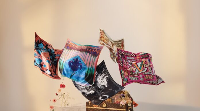 Louis Vuitton presenta LV Art Silk Squares, la nuova Collezione di Carré d’artista della Maison LV Art Silk Squares designed by Thomas Ott, Nicolas de Crécy, Lorenzo Mattotti, Icinori and eBoy