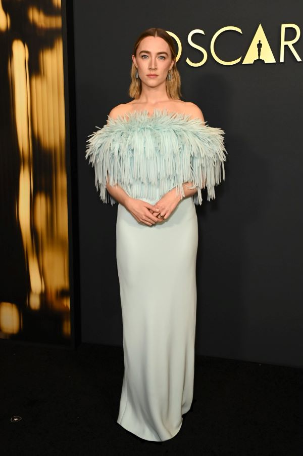 Saoirse Ronan wears custom Louis Vuitton to the 15th Governors Awards
