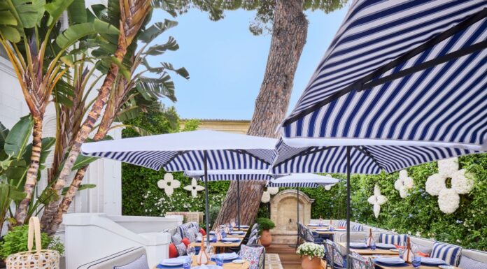 Louis Vuitton reopens its Michelin-starred restaurant in Saint-Tropez. Louis Vuitton Restaurant in Saint-Tropez