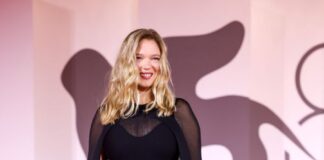 Léa Seydoux ha indossato un look custom made e gioielli Louis Vuitton per il Festival del Cinema di Venezia 2025