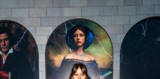 Mia Goth in Dior at the "Frankenstein" Premiere