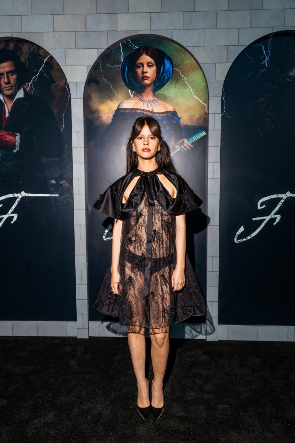 Mia Goth in Dior at the "Frankenstein" Premiere