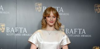Emma Laird wears Louis Vuitton to the 2025 BAFTA Scotland Awards Emma Laird wears Louis Vuitton to the 2025 BAFTA Scotland Awards