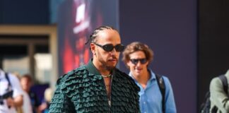 Lewis Hamilton in Dior at the F1 Grand Prix of Abu Dhabi