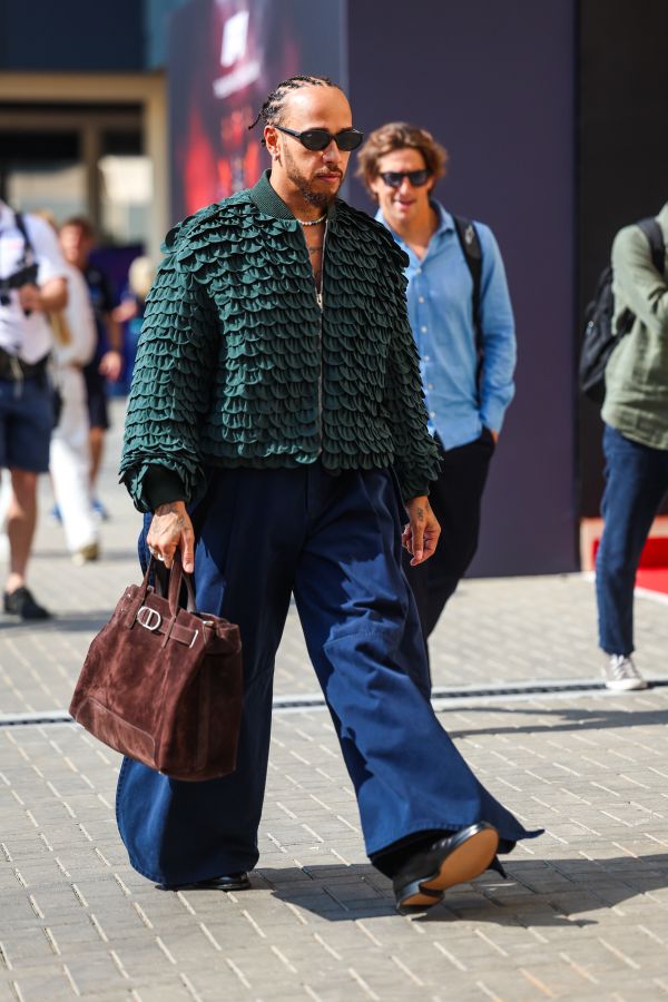 Lewis Hamilton in Dior at the F1 Grand Prix of Abu Dhabi