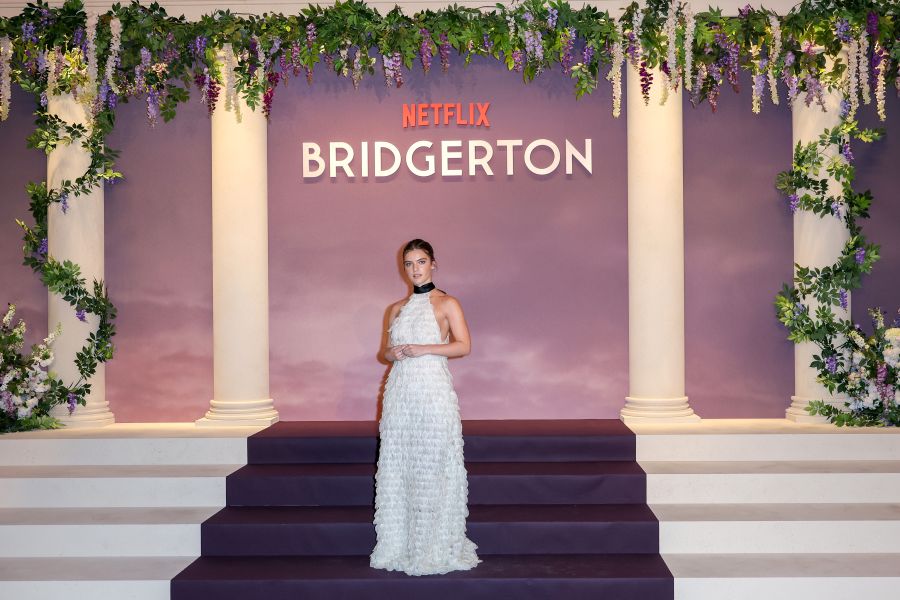 Florence Hunt in Dior during the “Bridgerton” Season 4 Paris World Premiere Florence Hunt in Dior during the "Bridgerton" Season 4 Paris World Premiere