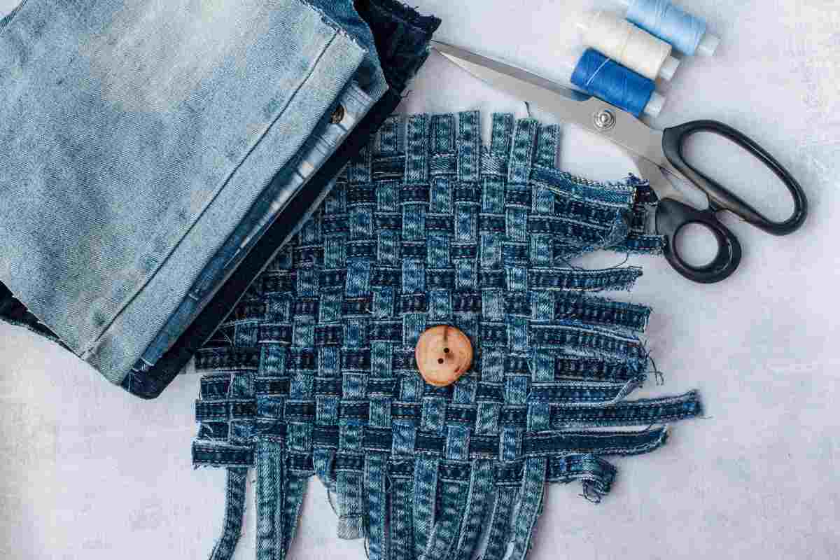 vecchi jeans riciclo creativo