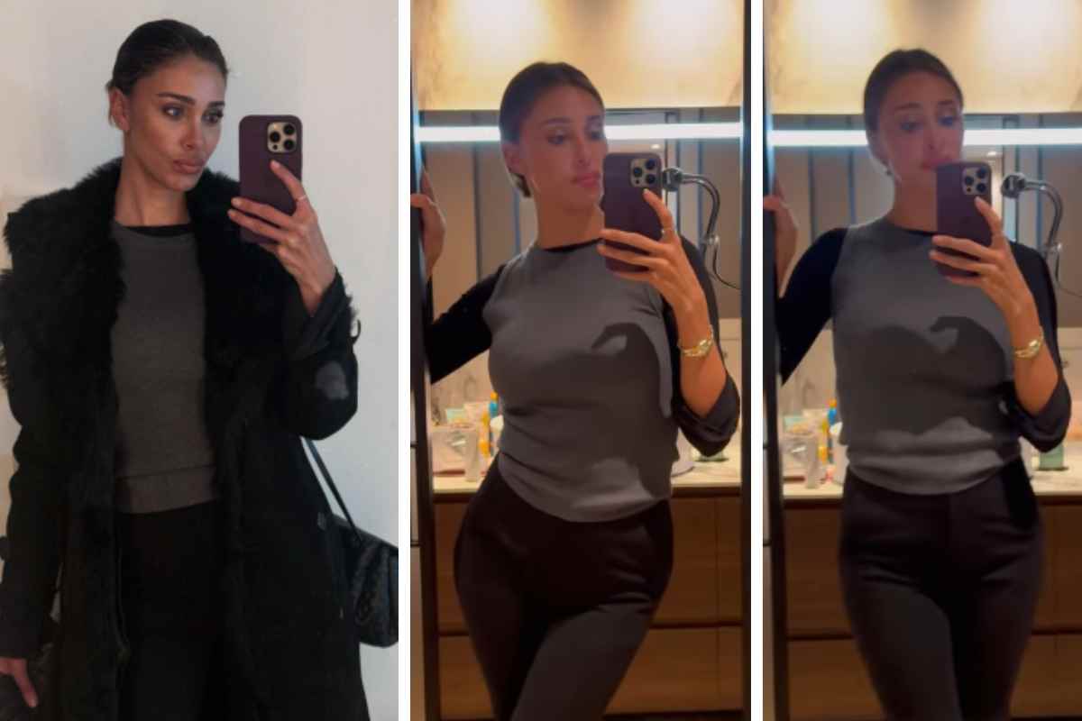 look invernale belen rodriguez