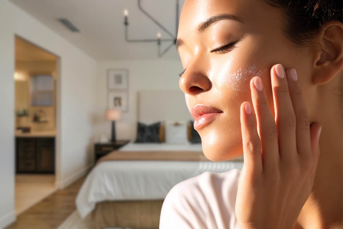 Pelle giovane con la liquirizia