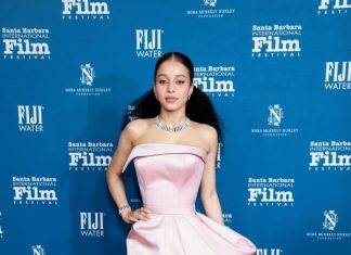 Chase Infiniti is honored with the Virtuosos Award in custom Louis Vuitton at the 41st Santa Barbara International Film Festival Chase Infiniti is honored with the Virtuosos Award in custom Louis Vuitton at the 41st Santa Barbara International Film Festival