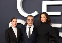 Maria Fernanda Candido wears Stephane Rolland at the 51st Cesar Ceremony in Paris Maria Fernanda Candido wears Stephane Rolland at the 51st Cesar Ceremony in Paris