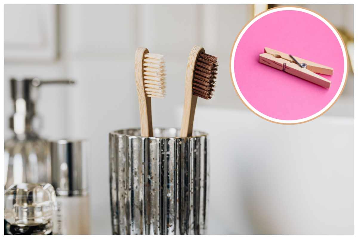 Il trucco della molletta sullo spazzolino