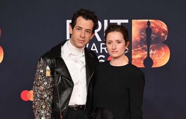 Mark Ronson & Grace Gummer both in custom Celine at The 2026 BRIT Awards