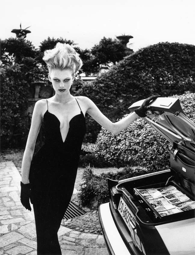 Helmut Newton. Cars: a cinematic convergence of style and speed at Villa Olmo