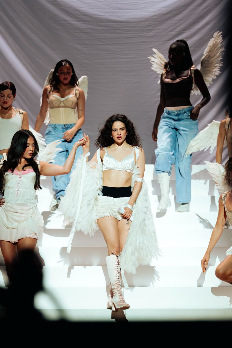 Rosalia in Dior while performing on the "Lux" Tour