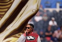 Future wears custom Louis Vuitton during the World Cup Opening Ceremony performance Future wears custom Louis Vuitton during the World Cup Opening Ceremony performance