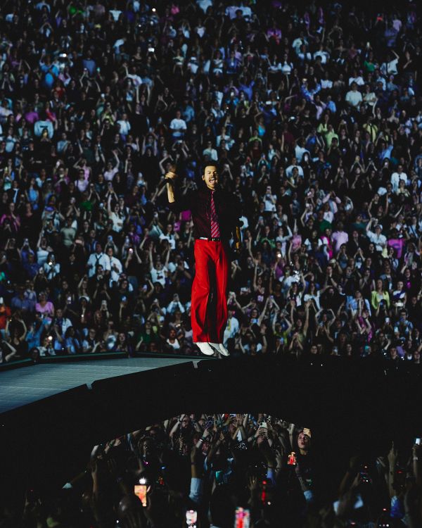 Harry Styles is wearing CELINE for the closing of his residency of the Together, Together Tour in Amsterdam.