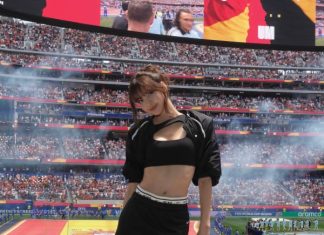 Lisa Wears BOYY Bag at FIFA World Cup Match Los Angeles