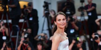 Alicia Vikander wears Custom Louis Vuitton to the “Echo Chamber” Screening during the 83rd Venice International Film Festival