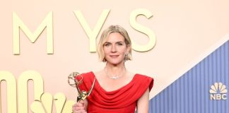 Rhea Seehorn wins “Outstanding Lead Actress in a Drama Series” in custom Louis Vuitton at the 78th Primetime Emmy Awards Rhea Seehorn wins “Outstanding Lead Actress in a Drama Series” in custom Louis Vuitton at the 78th Primetime Emmy Awards