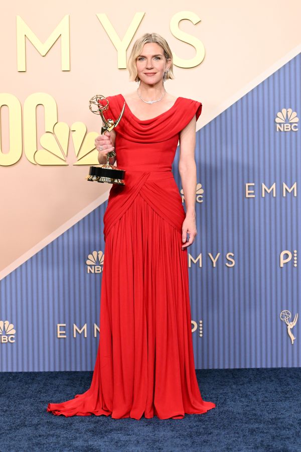 Rhea Seehorn wins “Outstanding Lead Actress in a Drama Series” in custom Louis Vuitton at the 78th Primetime Emmy Awards