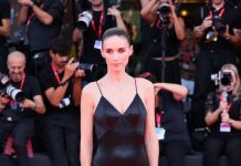 Rooney Mara wears Custom Louis Vuitton to “The Bucking Fastard” Screening during the 83RD Venice Film Festival Rooney Mara wears Custom Louis Vuitton to “The Bucking Fastard” Screening during the 83RD Venice Film Festival